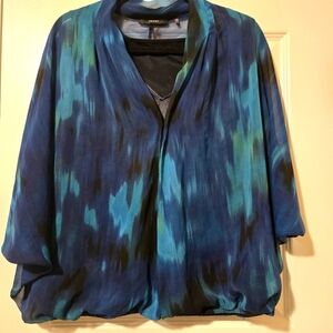 TAHARI V-Neck Blouse, Size L